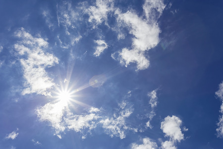 blue sky and white clouds