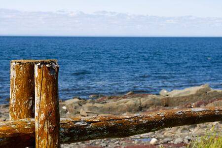 Sunny day by the seaの写真素材