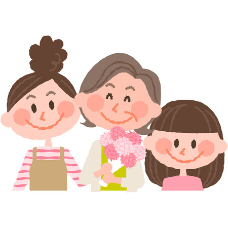 mother's dayのイラスト素材