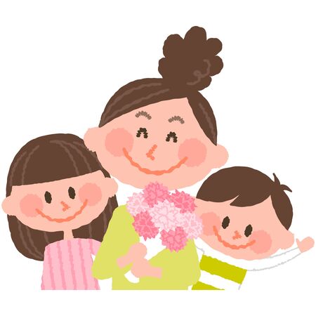 mother's dayのイラスト素材