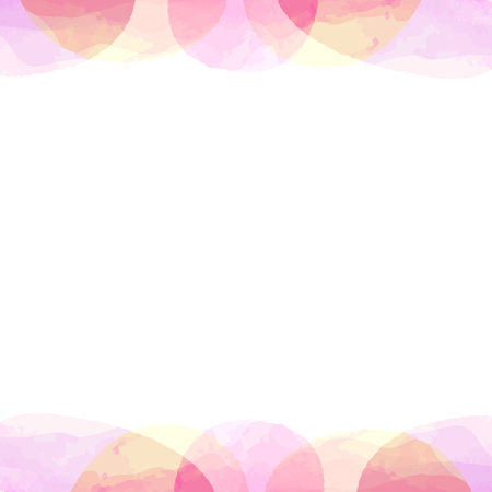 frame of pastel color watercolor painting texture by vector dataのイラスト素材