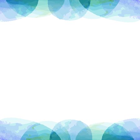 frame of pastel color watercolor painting texture by vector dataのイラスト素材