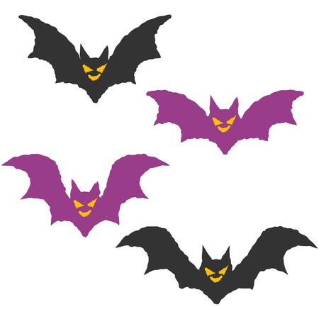 Simple and cute halloween vector icons. Vector illustration.のイラスト素材