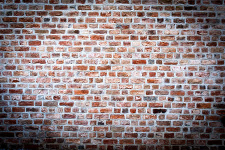old red brick wall for background or textureの写真素材