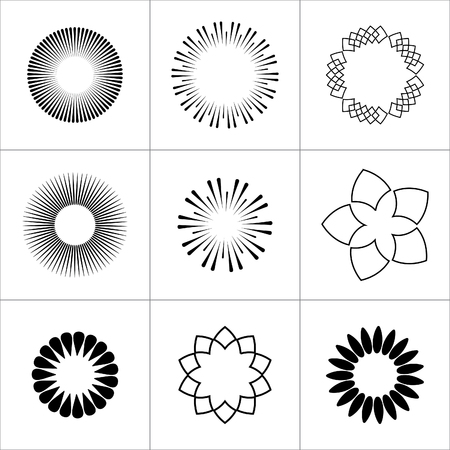 Abstract floral illustrationのイラスト素材
