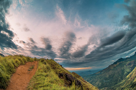 A glamorous sky from mountain top