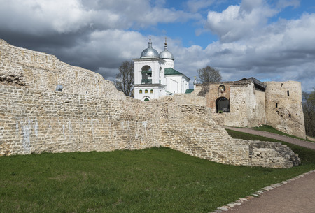 The City Of Izborsk. Russia. The Ancient fortress of Izborsk.のeditorial素材