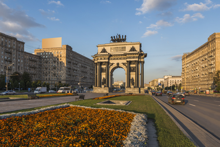 Moscow, Russia - September 13, 2015: The arc de Triomphe.のeditorial素材