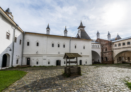 Rostov, Russia - September 13, 2016: the Well in the courtyard of Rostov Kremlin.のeditorial素材