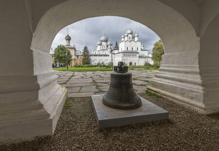 Rostov, Russia - September 13, 2016: the Bell in the arched vault of the Rostov Kremlin.のeditorial素材