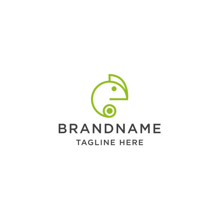 Chameleon Logo Icon Design Template Vector Illustrationのイラスト素材