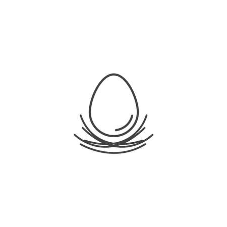 Egg And Nest Logo Design Template - Vectorのイラスト素材