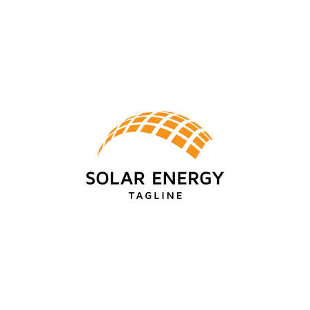 Solar Energy Logo Icon Design Template Vectorのイラスト素材