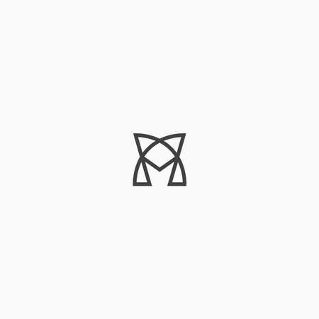 Letter A Abstract initial Logo Icon Design Template Vector Illustrationのイラスト素材