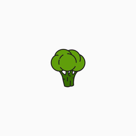 Broccoli Logo Icon Design Template - Vectorのイラスト素材