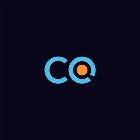 Letter CO initial logo design template vector illustrationのイラスト素材