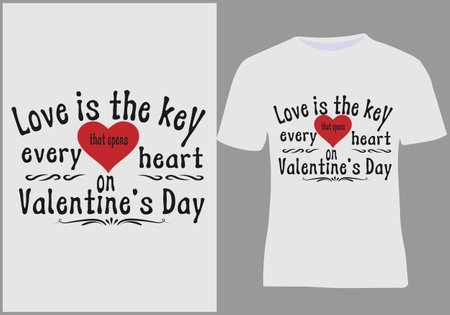 Love is the best Valentine's Day. Typography t-shirt designのイラスト素材