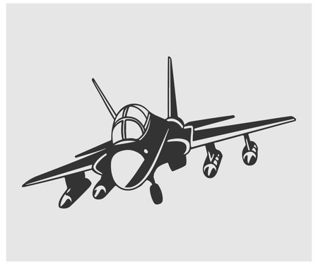 Airplane icon vector illustration design template. Su-35 fighter jetのイラスト素材