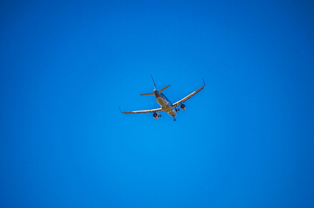 Airplane in the skyのeditorial素材