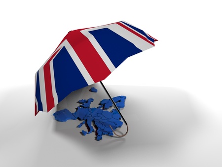 Europe under the umbrella of the UKの写真素材