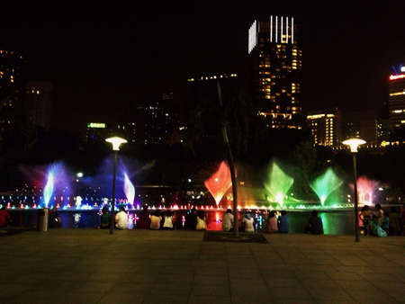 This is what klcc park looks like at night.. の素材