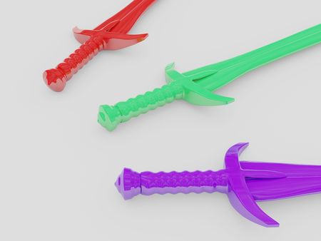 swords. 3dの写真素材