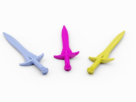 swords. 3dの写真素材