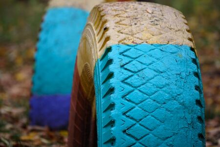 old color treadの写真素材