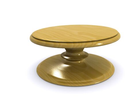 wooden table. 3dの写真素材