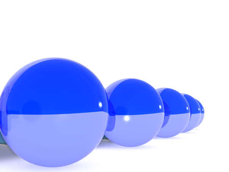 glass ball abstract background. 3dの写真素材