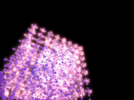 abstract light in black background. 3d