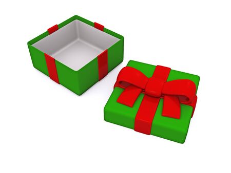open gift box. 3Dの写真素材