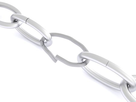 link in chain. 3dの写真素材