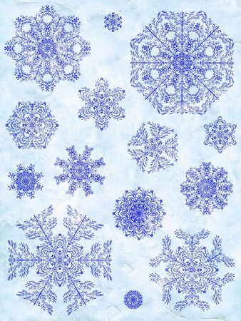 winter paperの写真素材