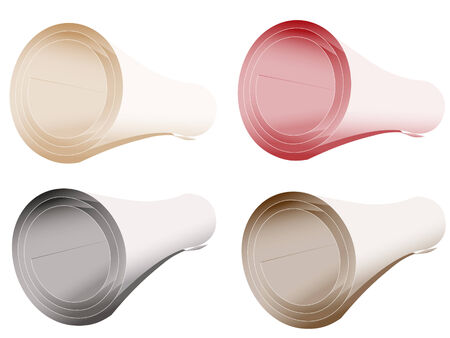 diploma in scroll on white. vectorのイラスト素材