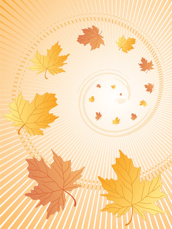 autumn leaves abstract. vectorのイラスト素材