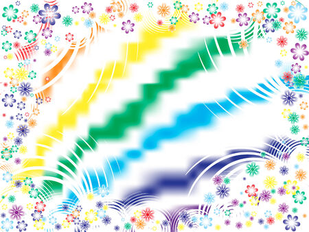 abstract spring floral background.のイラスト素材