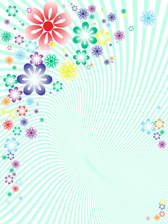 abstract spring floral background. のイラスト素材