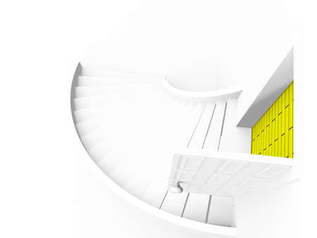 open door. 3d on whiteの写真素材