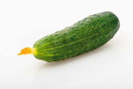 vegetable cucumber. food  on whiteの写真素材