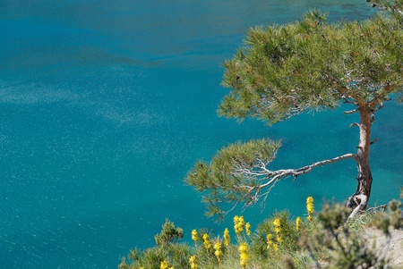 Blue Bay in Crimea. country Ukraineの写真素材