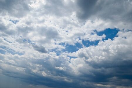 sky background. blue and white
