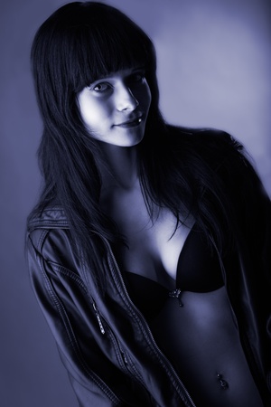 portrait of attractive young womanの写真素材