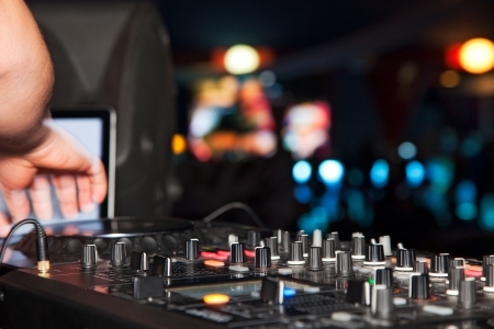 nightclub parties DJ. sound equipmentの写真素材