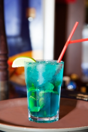 alcohol drinks on bar. cocktailの写真素材