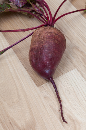 beets with tops. close-up shot
