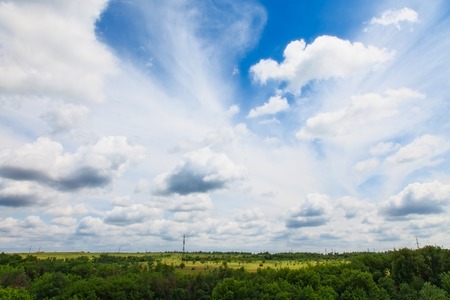 morning sky background. Cloudscapeの写真素材