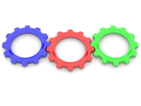 RGB, red, green, blue, primary color concept. 3dの写真素材