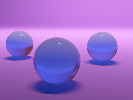 abstraction purple spheres. 3d backgroundの写真素材