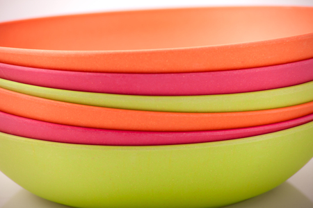 beautiful abstraction of several plates. photo close up.の写真素材